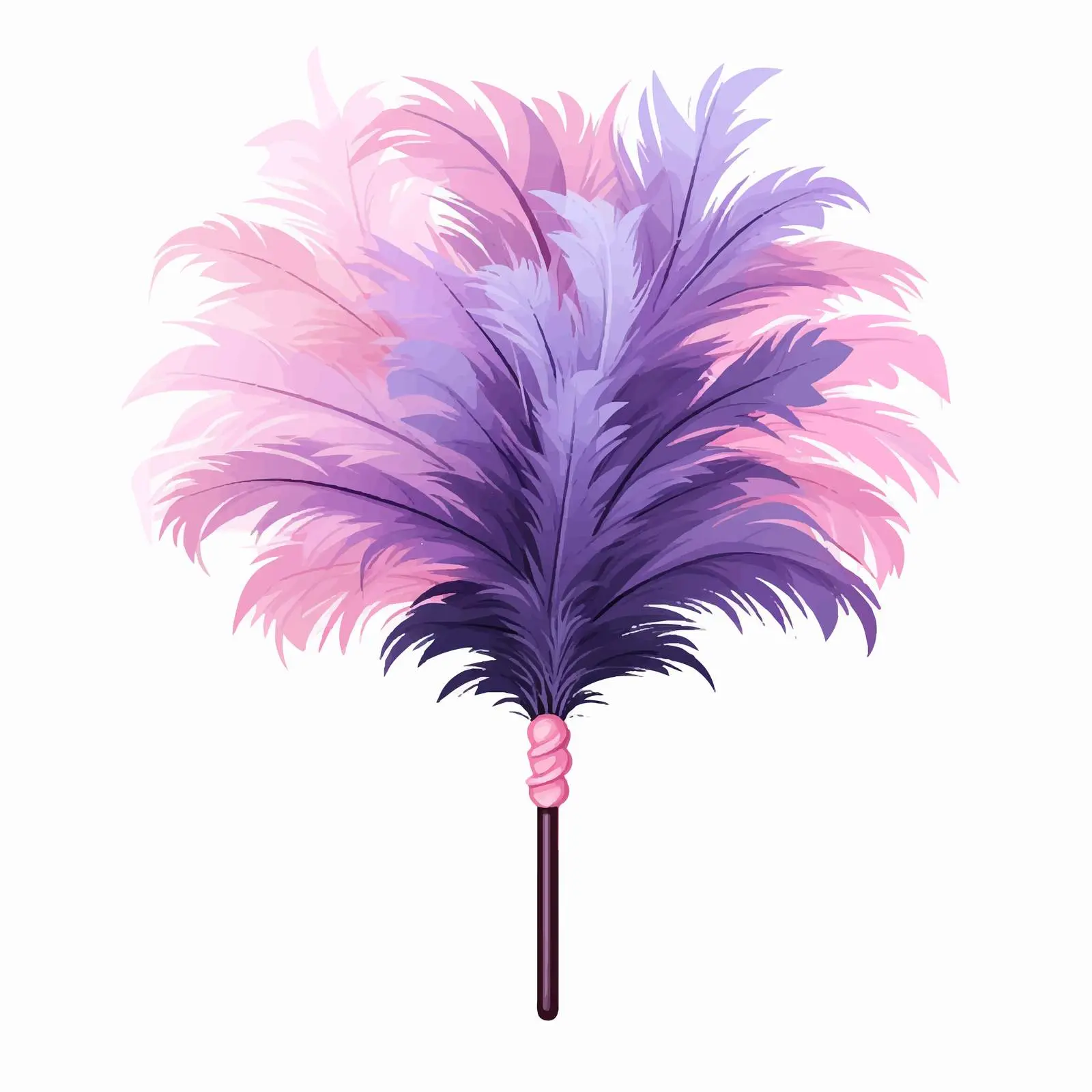 Feather Duster Vector Illustration on White Background — free download from Dotvec