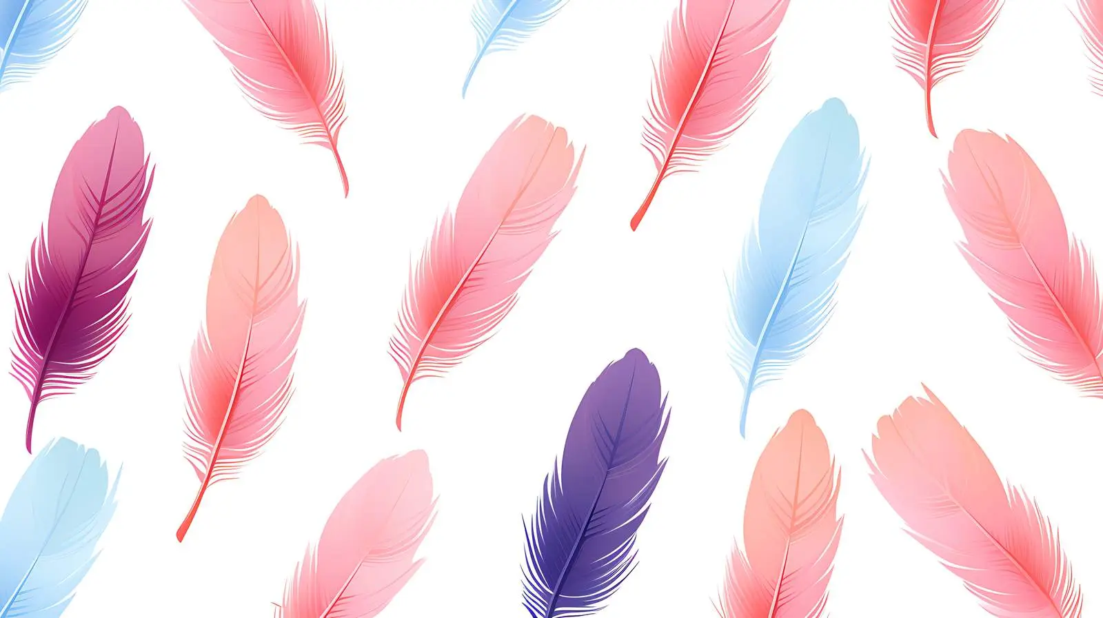 Hand Drawn Feather Seamless Pattern — free download from Dotvec