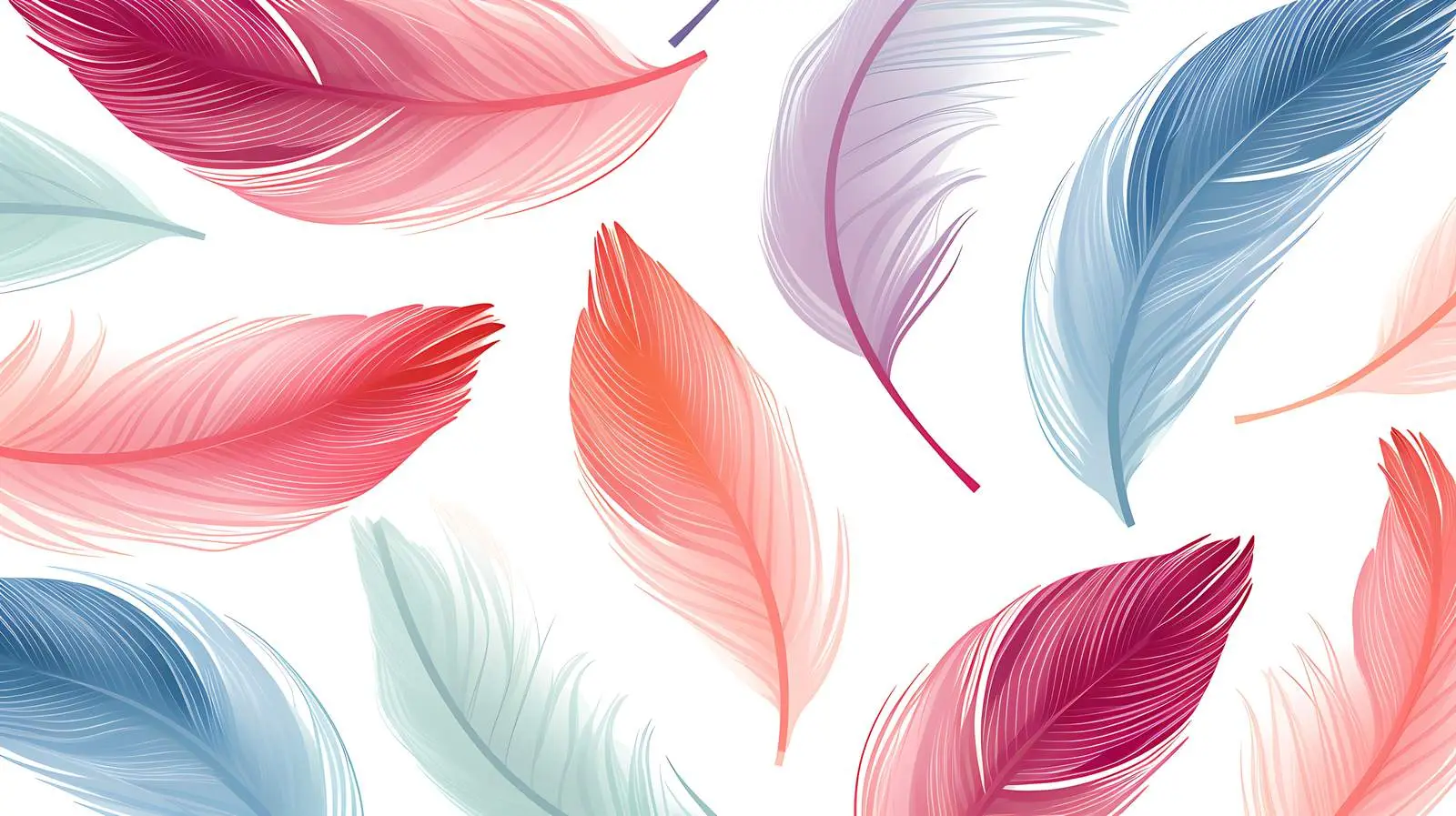 Vector Feather Seamless Pattern Illustration — free download from Dotvec