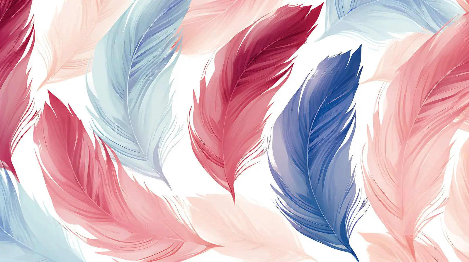 Feather Seamless Pattern Illustration — free download from Dotvec