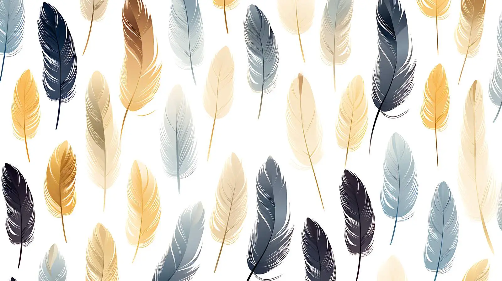 Feather Seamless Pattern Vector Illustration — free download from Dotvec