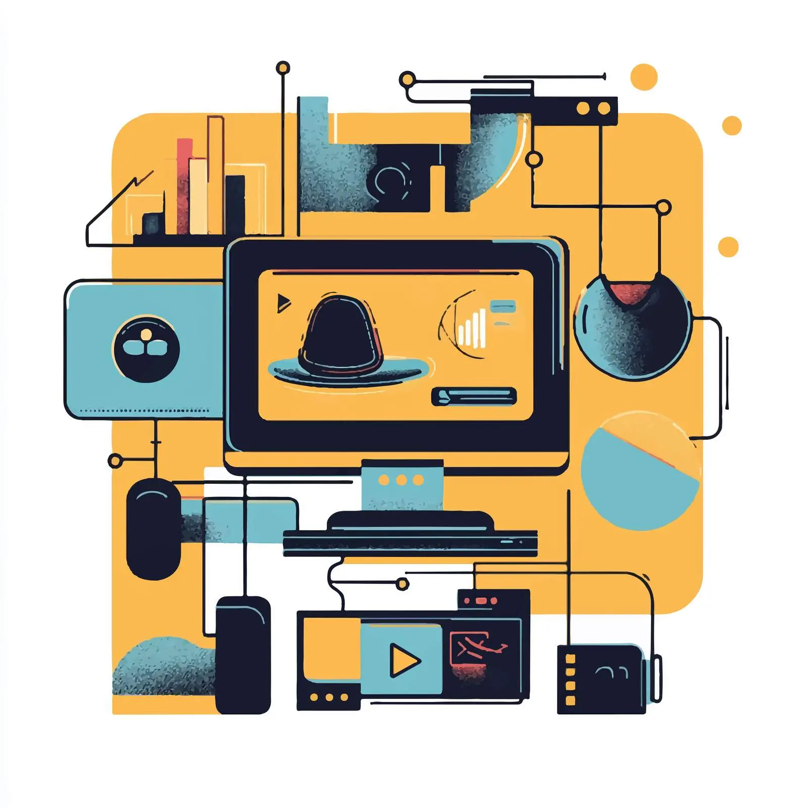 Fediverse New Platform Flat Vector Illustration — free download from Dotvec