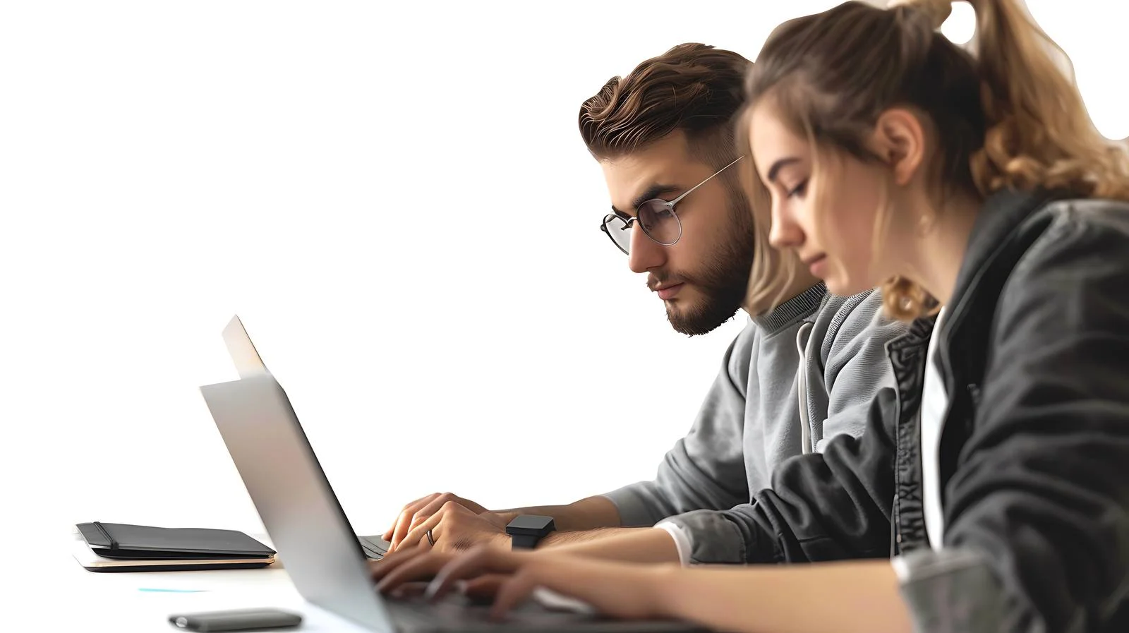 Focused Entrepreneurs Working Together — free download from Dotvec