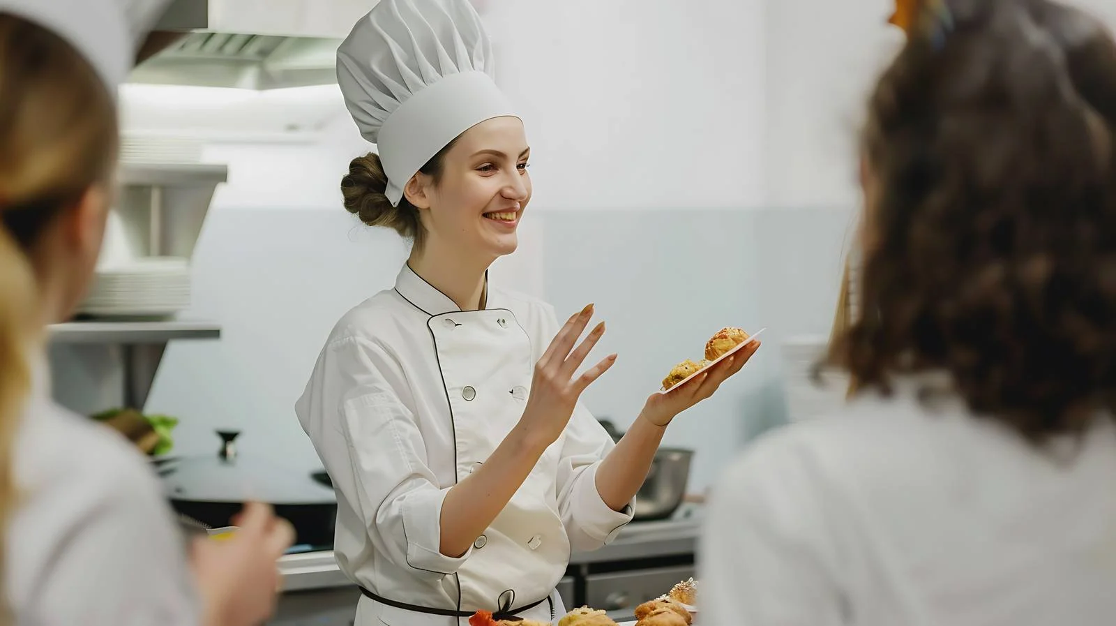 Culinary demonstration with student tasting session — free download from Dotvec