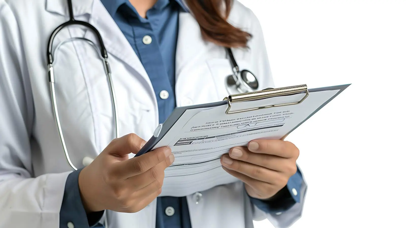 Female Doctor Holding Application Form – free care image from Dotvec