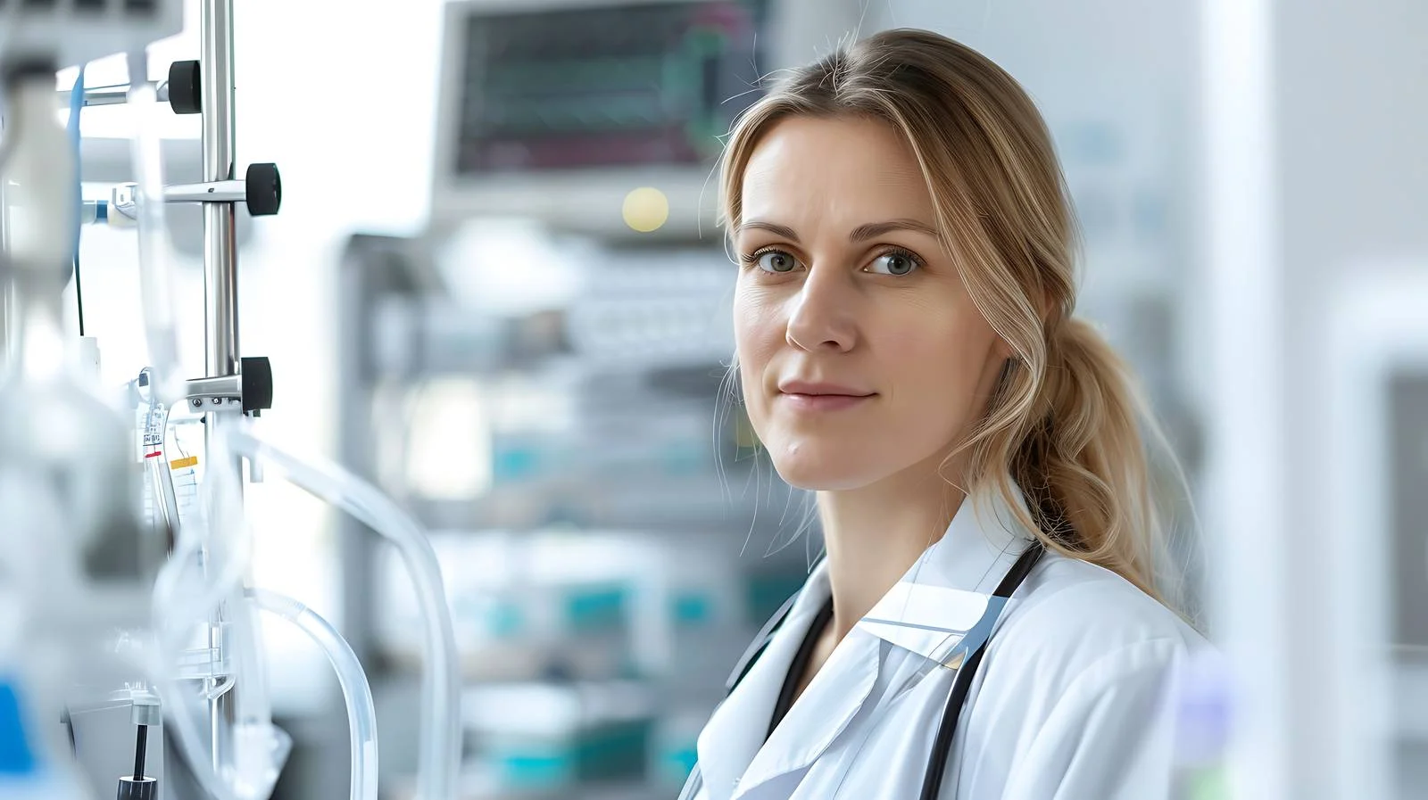 Medical Professional Utilizing Pneumatic Tube System — free download from Dotvec