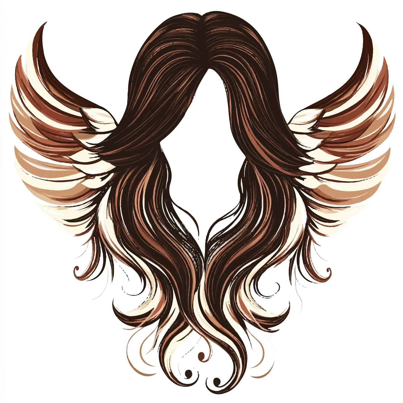 Elegant Female Hairstyle Decorative Vector Banner — free download from Dotvec