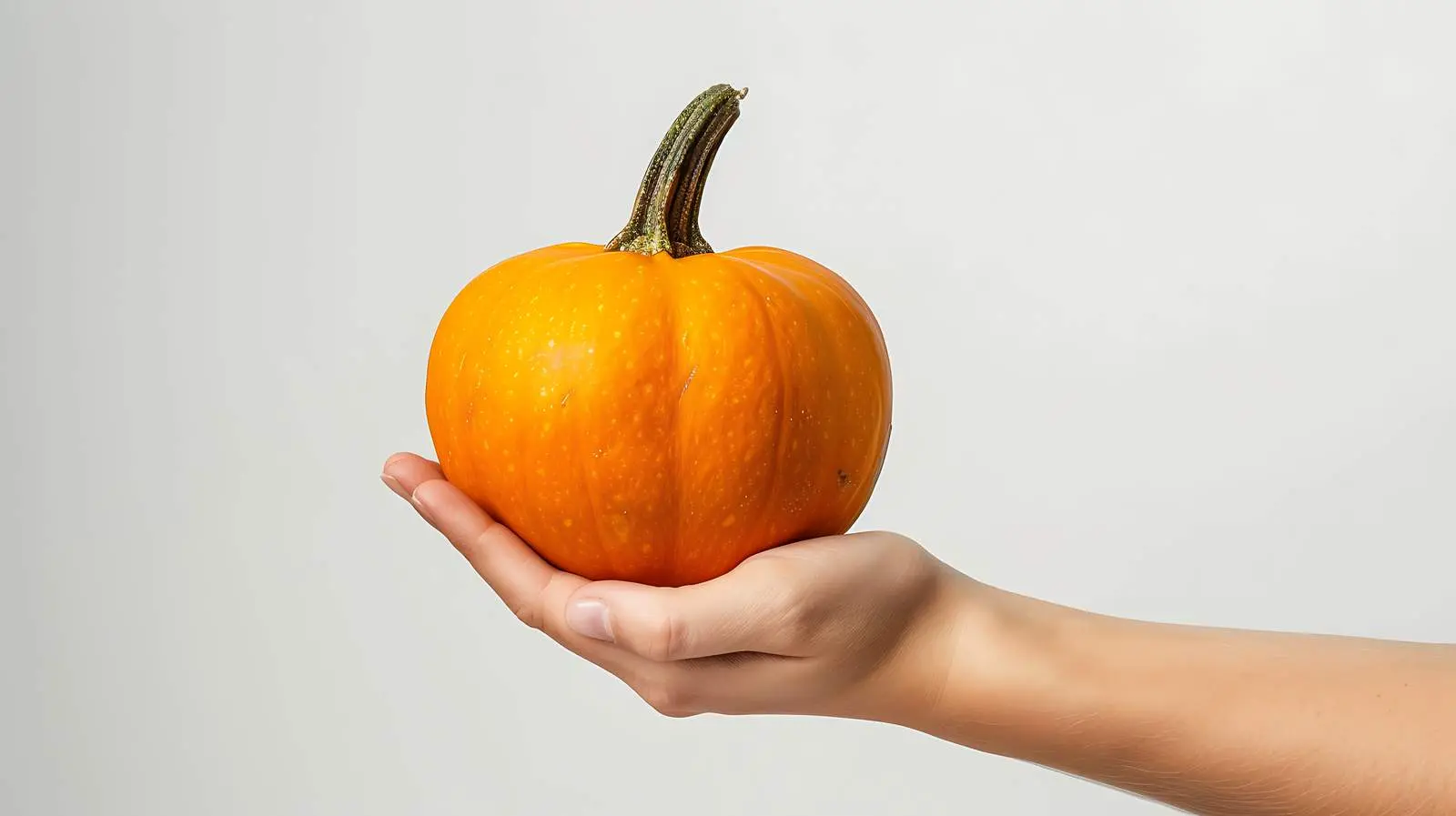 Woman Holding Pumpkin in Autumn Setting — free download from Dotvec