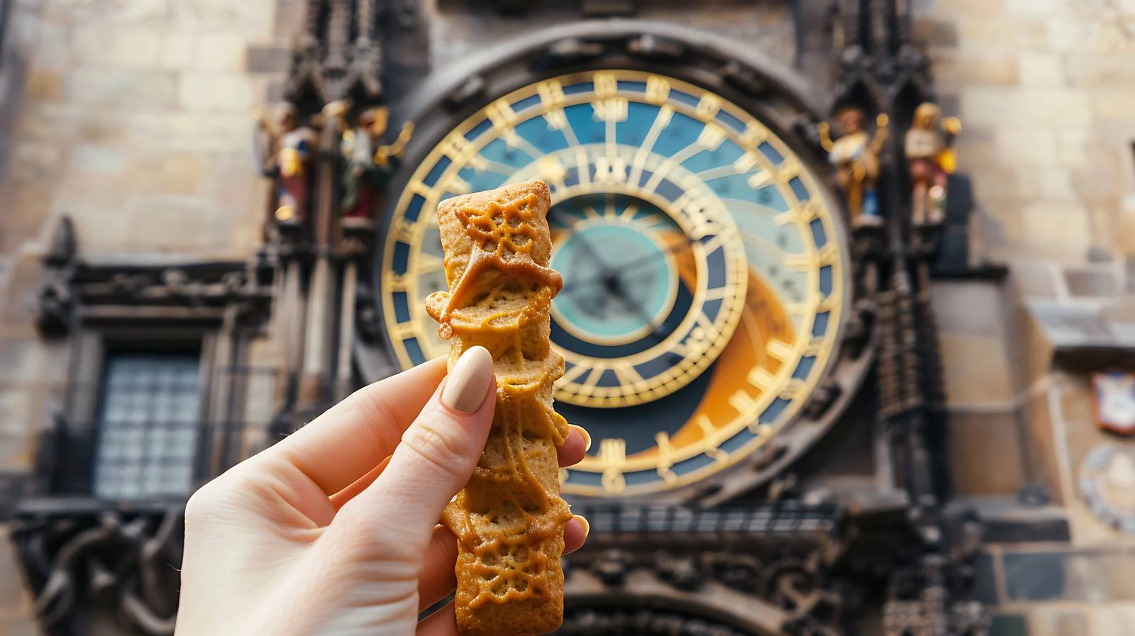 Traditional Czech Cookie in Female Hand — free download from Dotvec