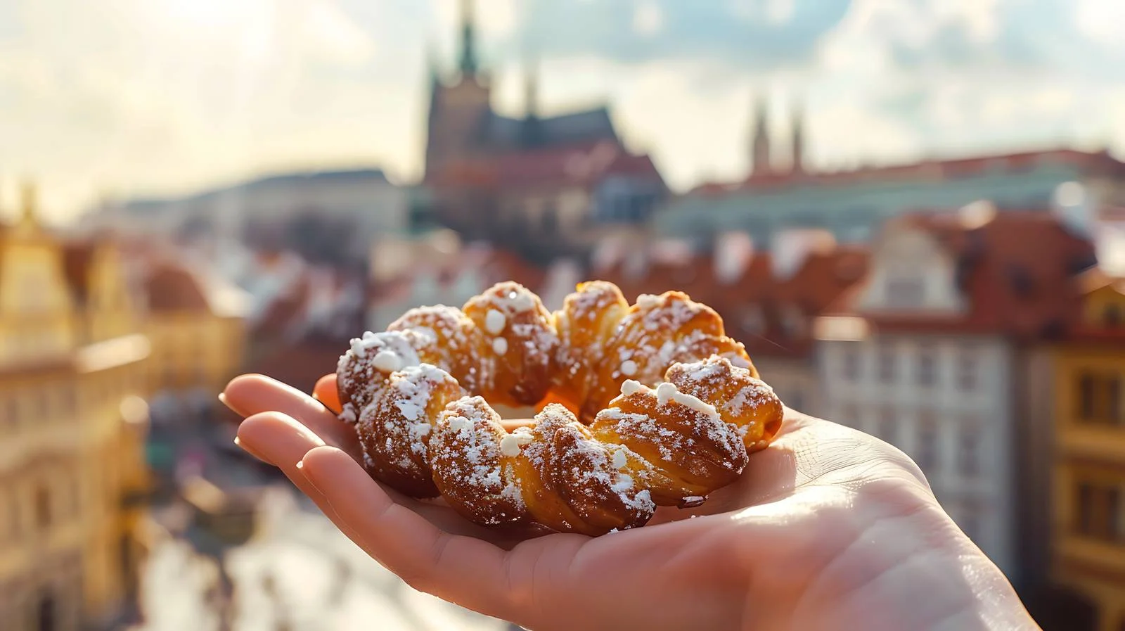 Traditional Czech Cookie Held by Female Hand — free download from Dotvec