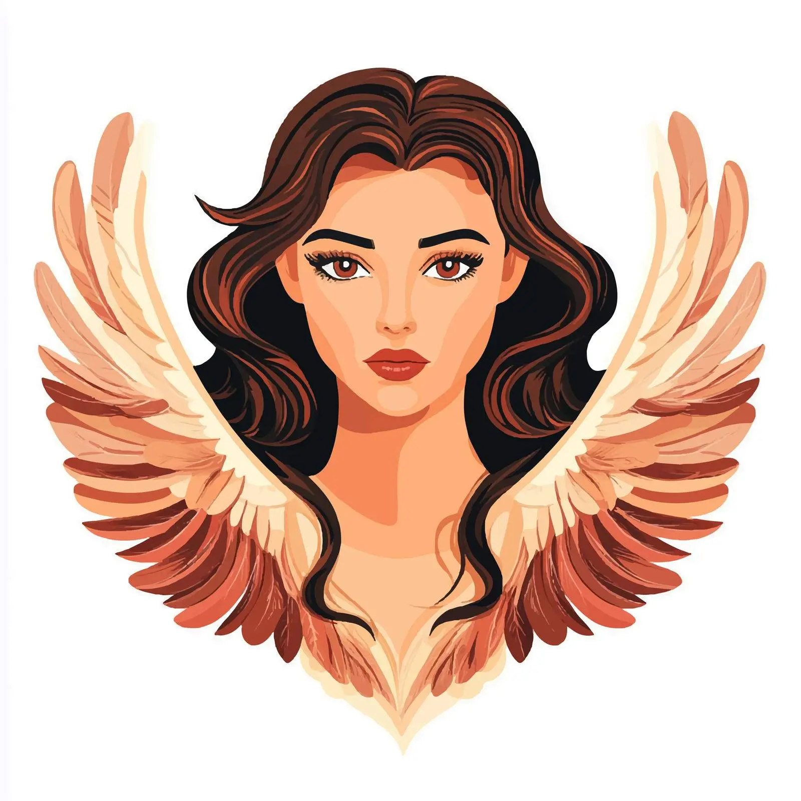 Stylish Female Vector Art Composition — free download from Dotvec