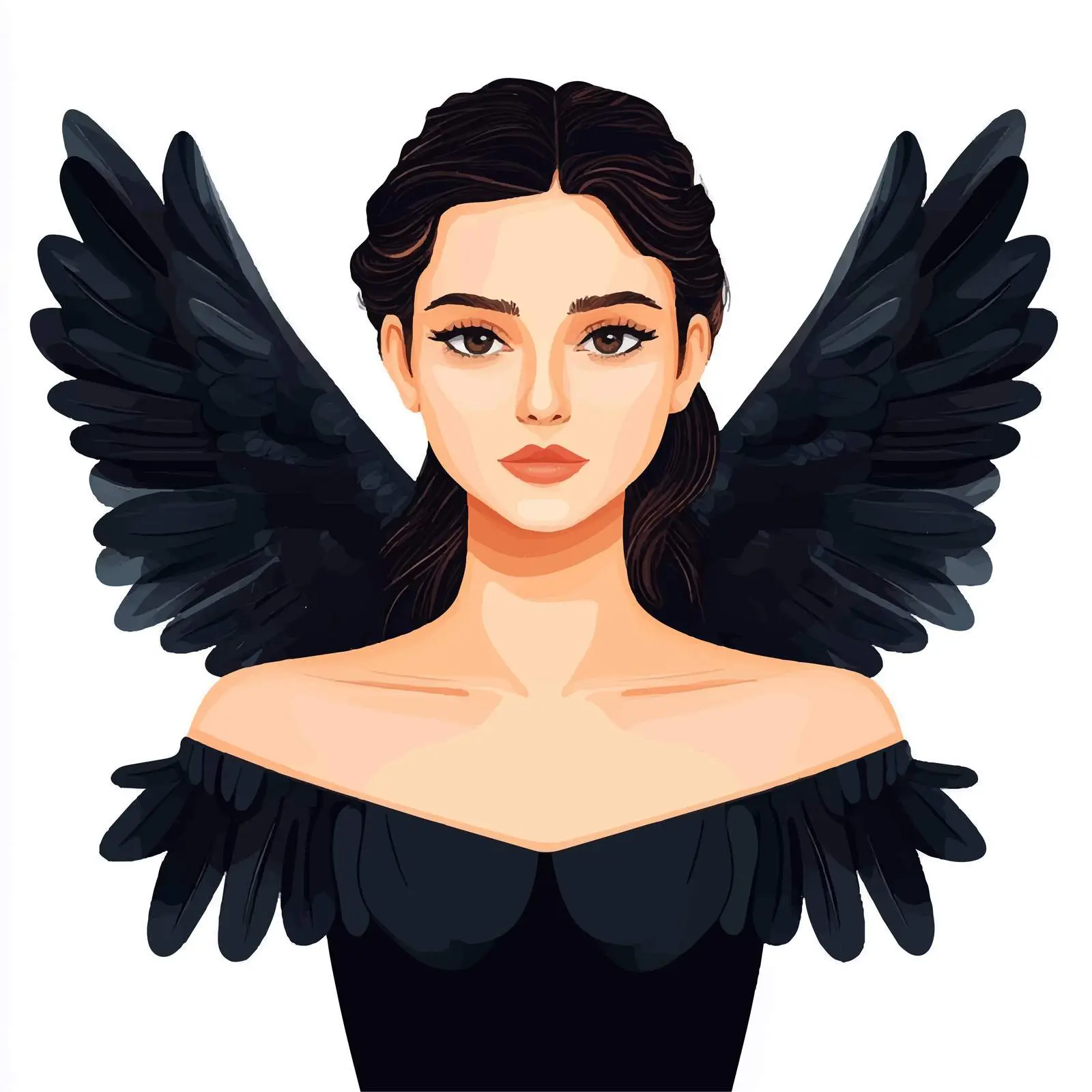 Vector Illustration of Female Looks in Centered View — free download from Dotvec