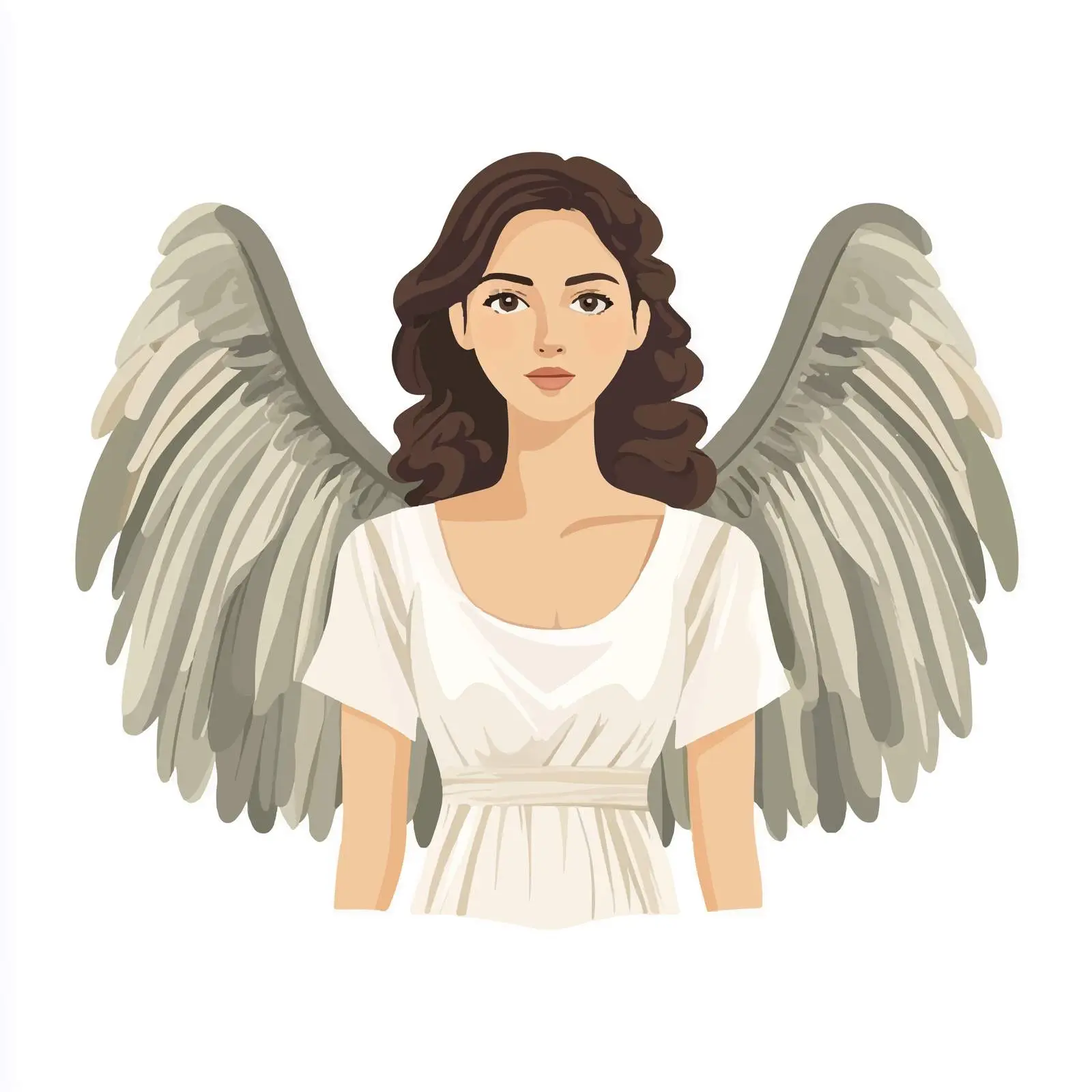 Stylized Female Vector Illustration in Full View — free download from Dotvec