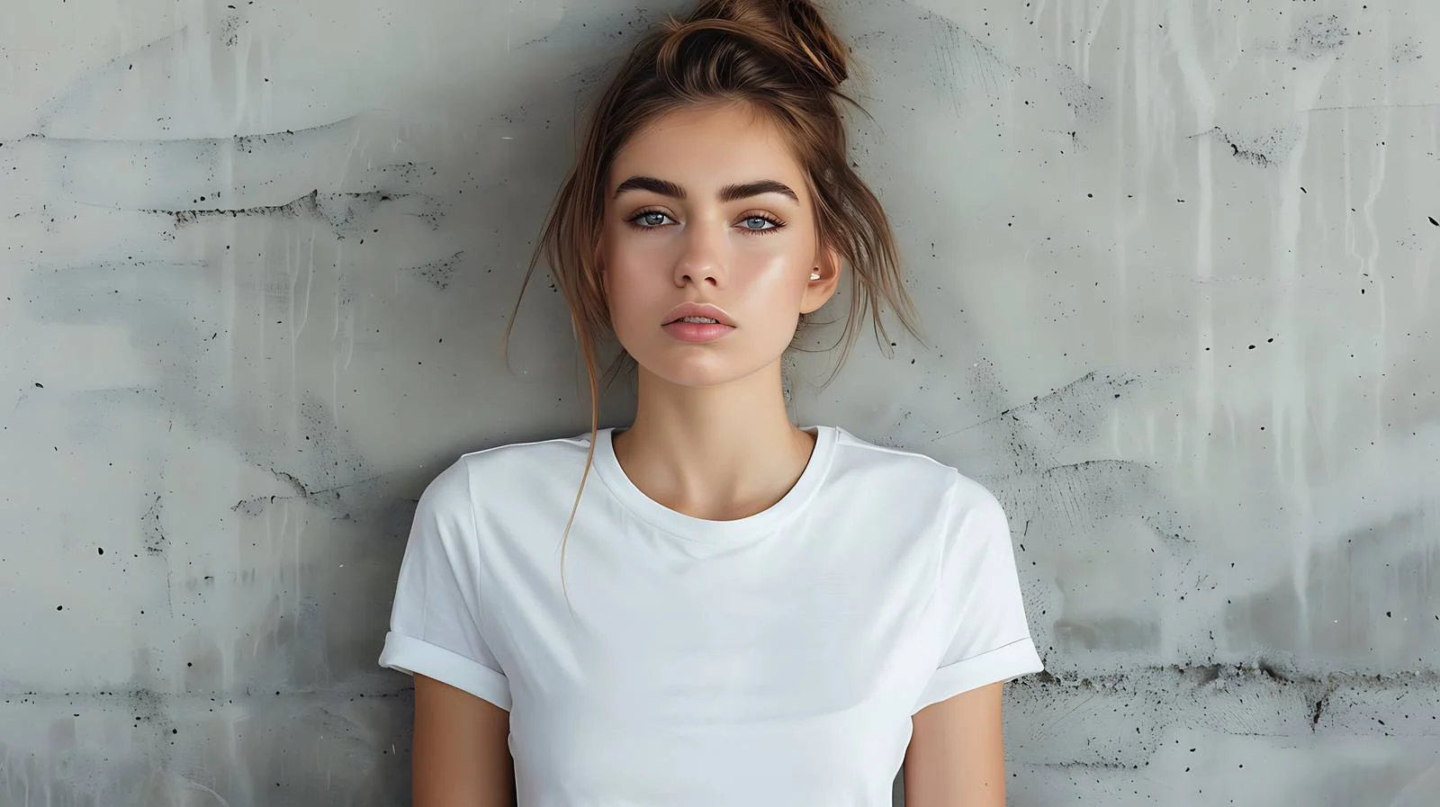 White T-shirt Back View Mockup — free download from Dotvec