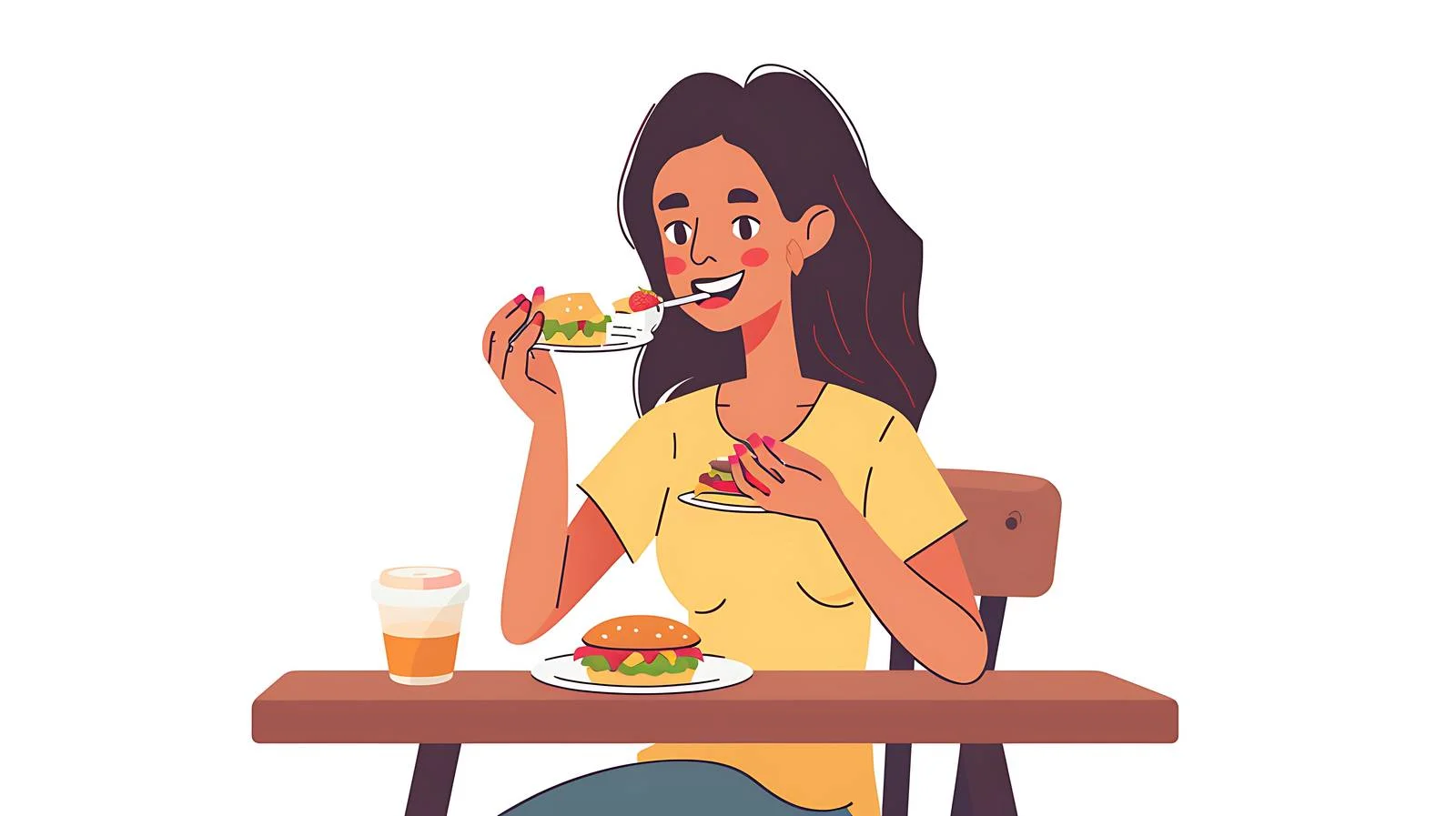 Cafe Owner Dining in Cafe Isola — free download from Dotvec