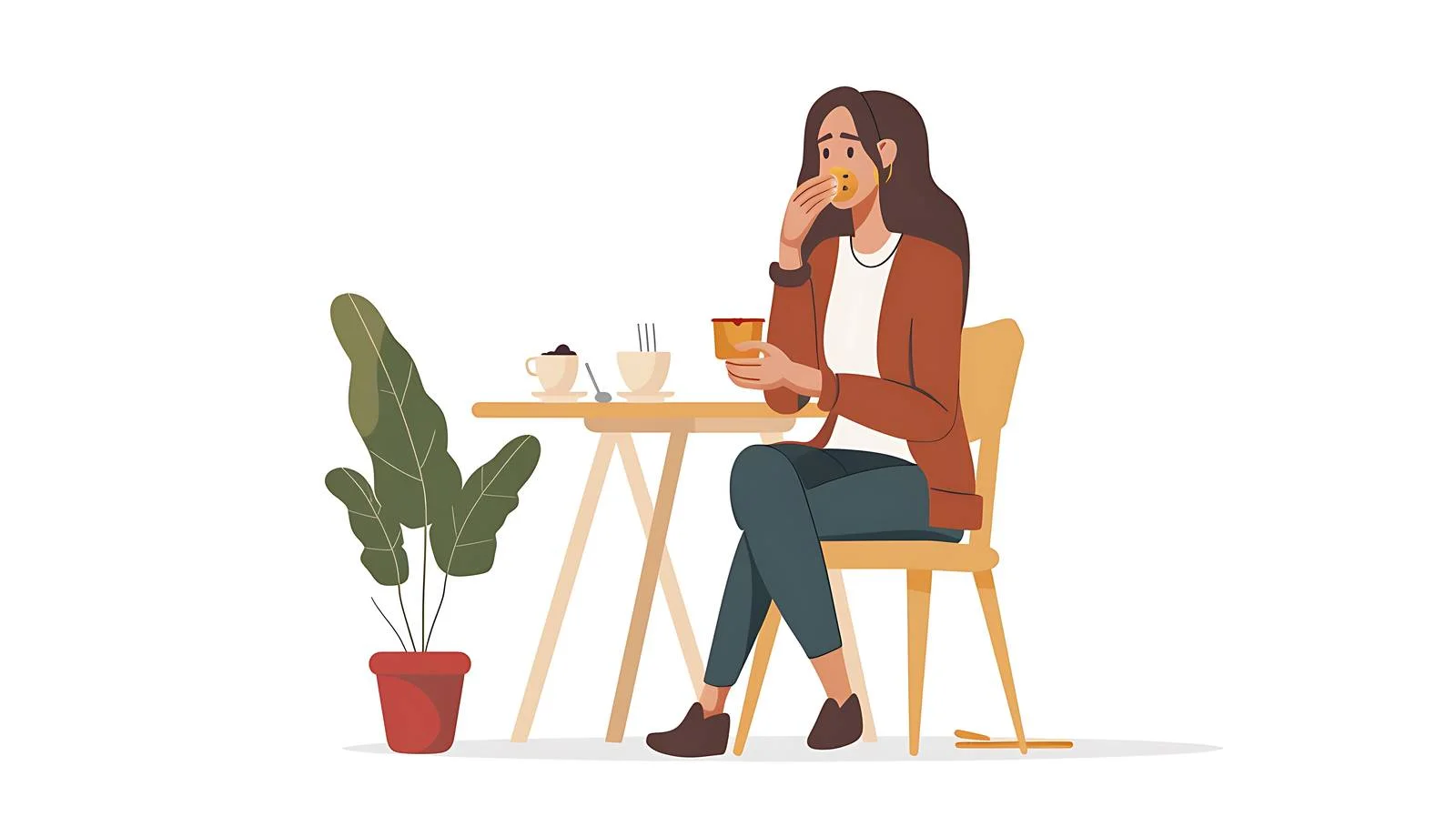 Cafe Owner Dining at Cafe Isola — free download from Dotvec