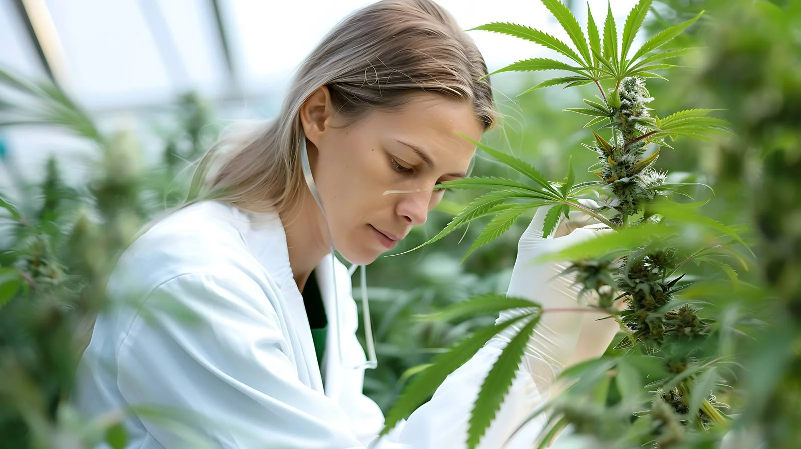 Scientist Studying Cannabis Leaves and Buds — free download from Dotvec
