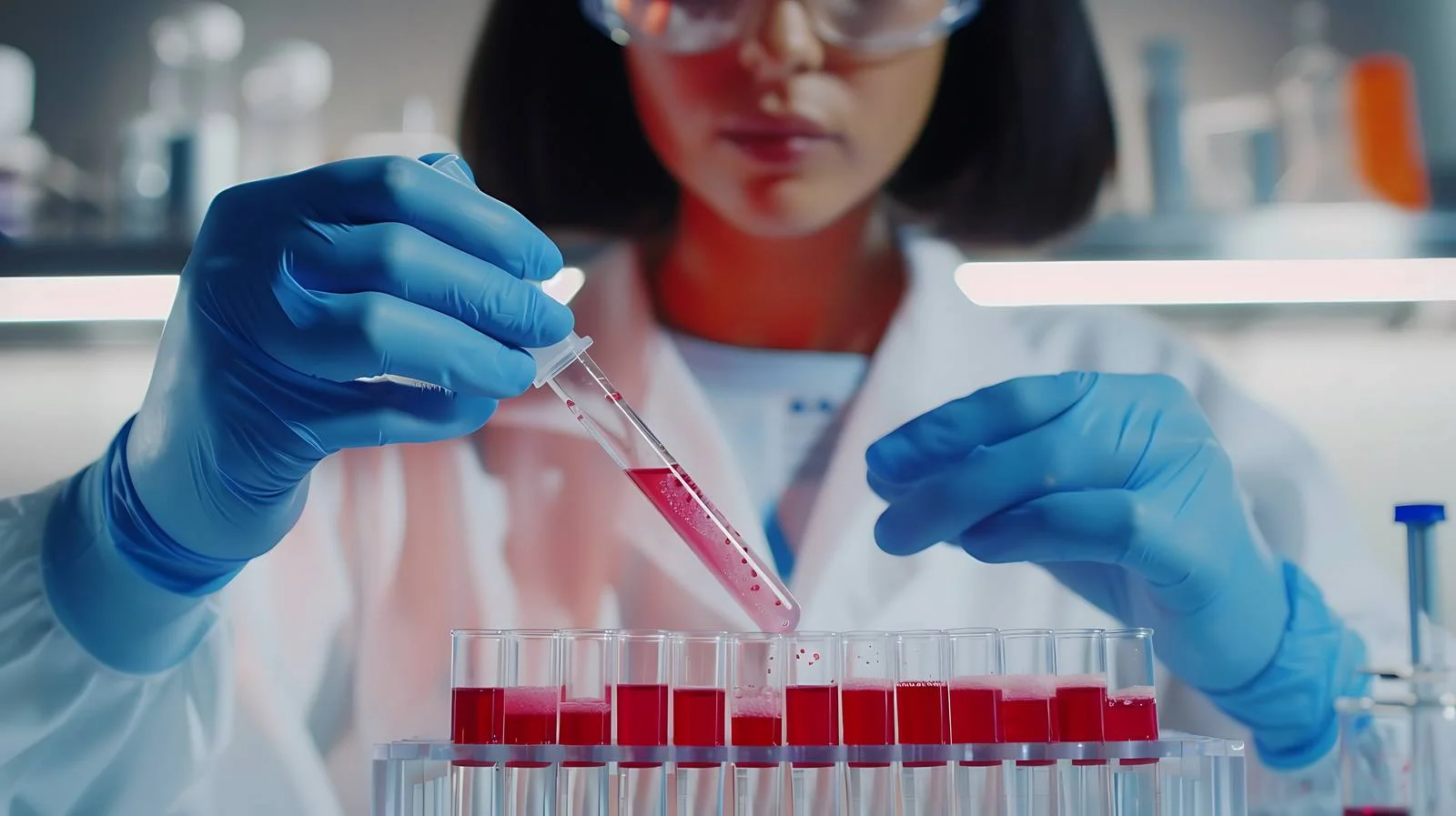 Scientist Preparing Multi-Well Tray — free download from Dotvec