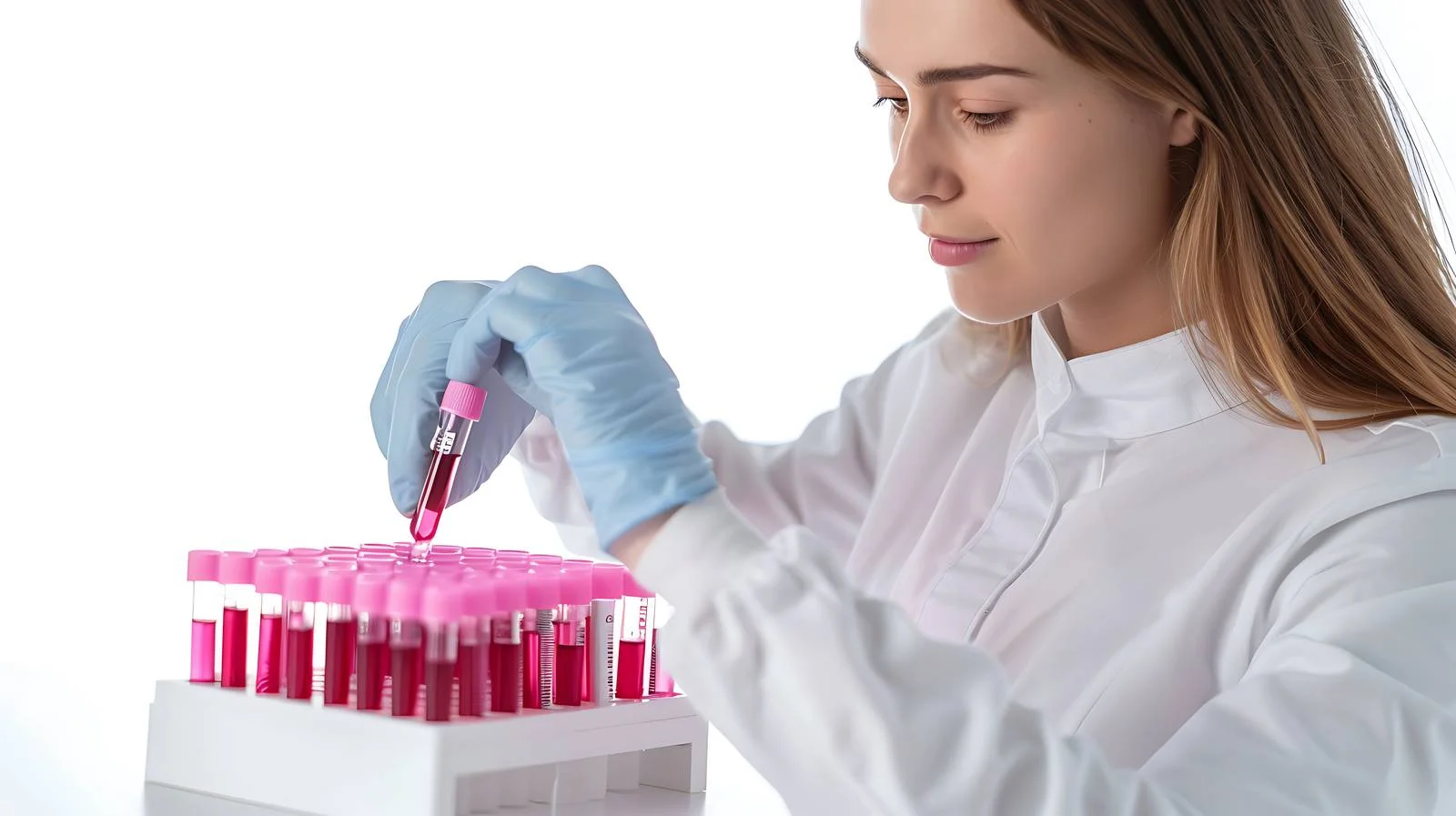 Laboratory Scientist Preparing Multi-Well Tray — free download from Dotvec