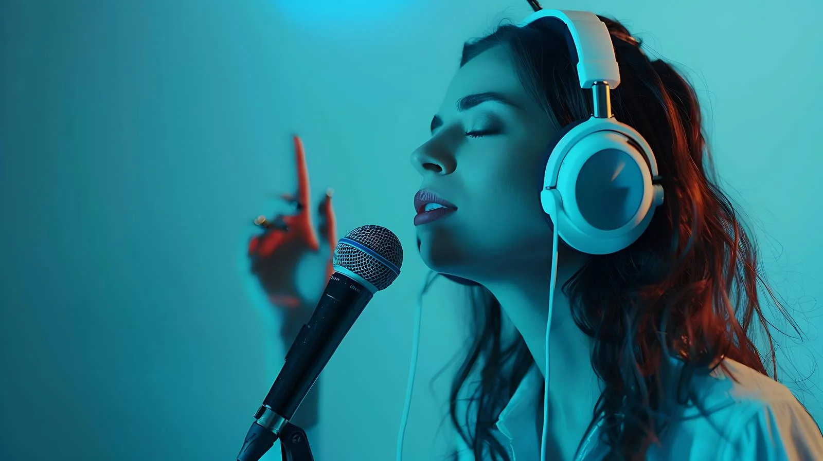 Professional Singer Performing with Microphone — free download from Dotvec