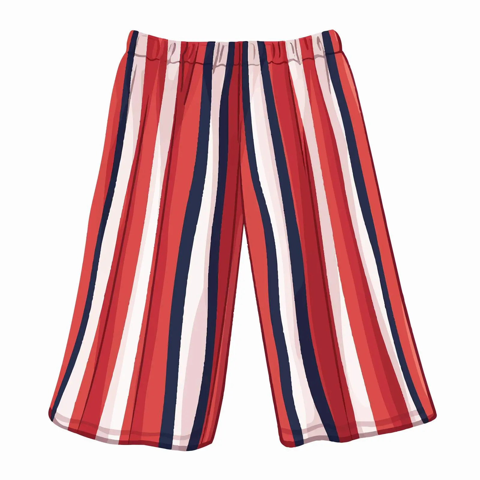 Casual Wide-Leg Striped Women's Trousers — free download from Dotvec