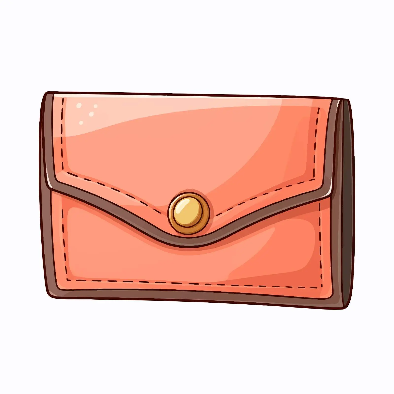 Cartoon Vector Female Wallet Icon Illustration – free personal finance image from Dotvec
