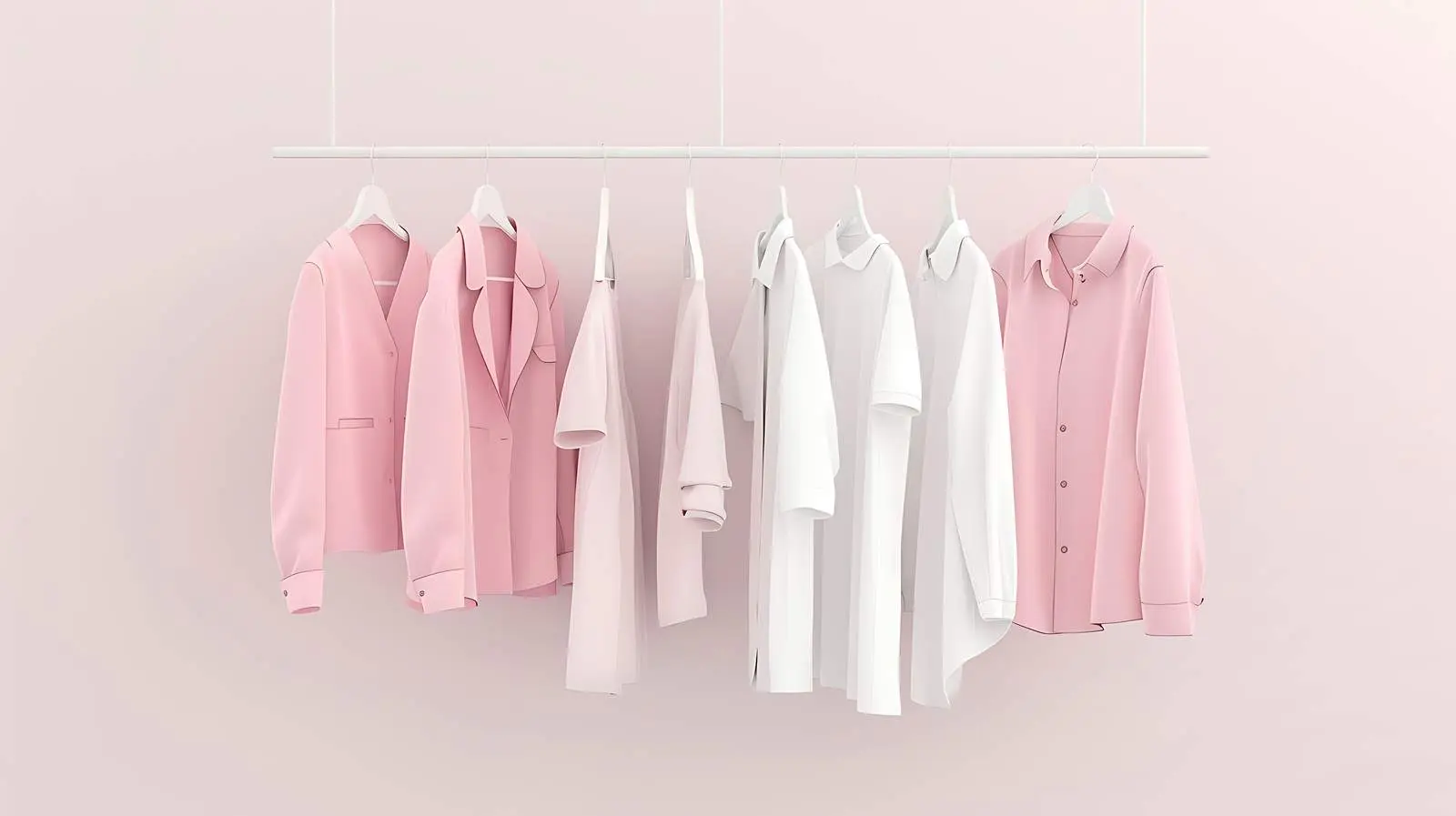Minimalist Feminine Fashion on Hanger – free hang image from Dotvec