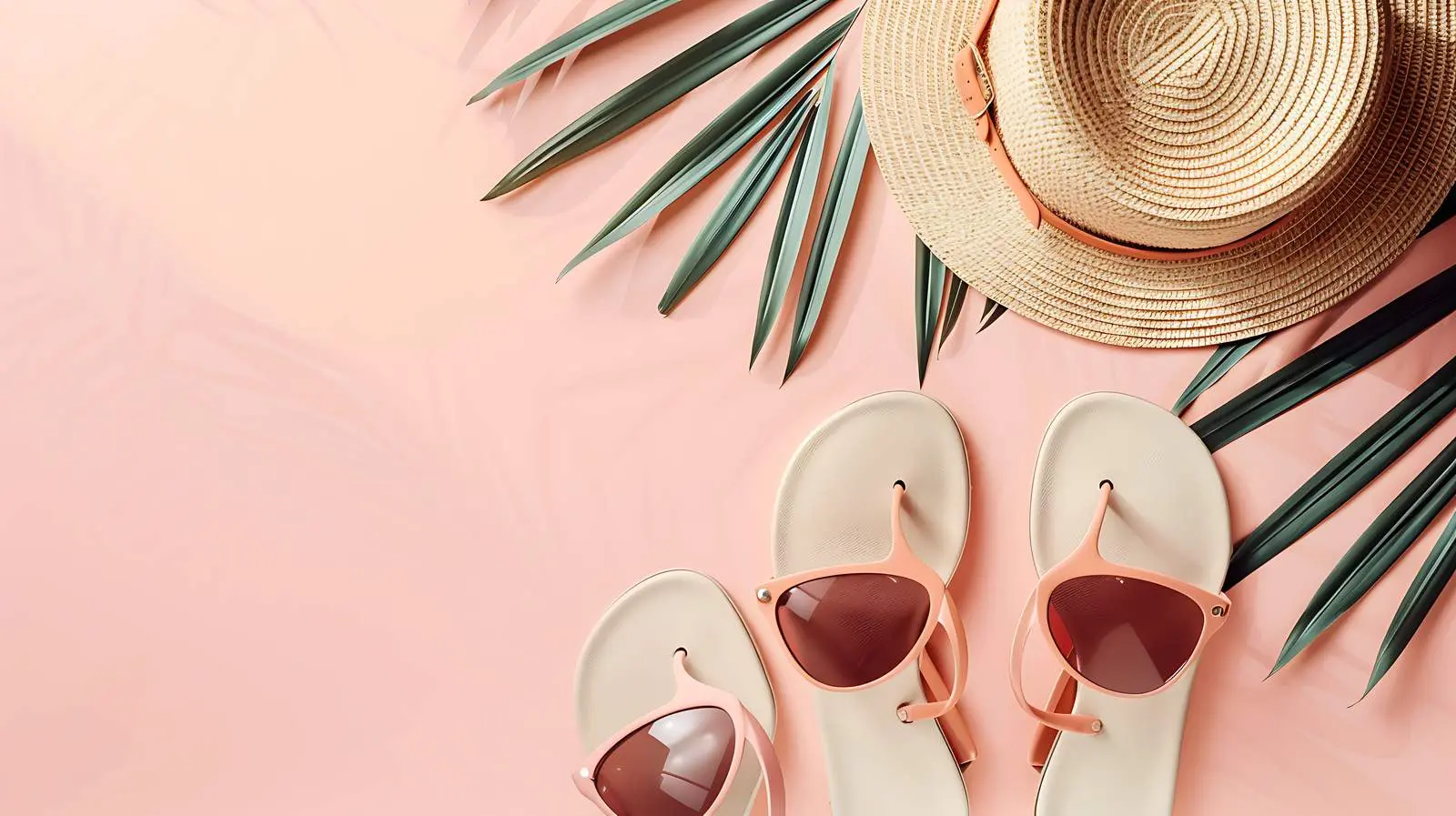 Chic Summer Fashion with Straw Hat – free beach image from Dotvec