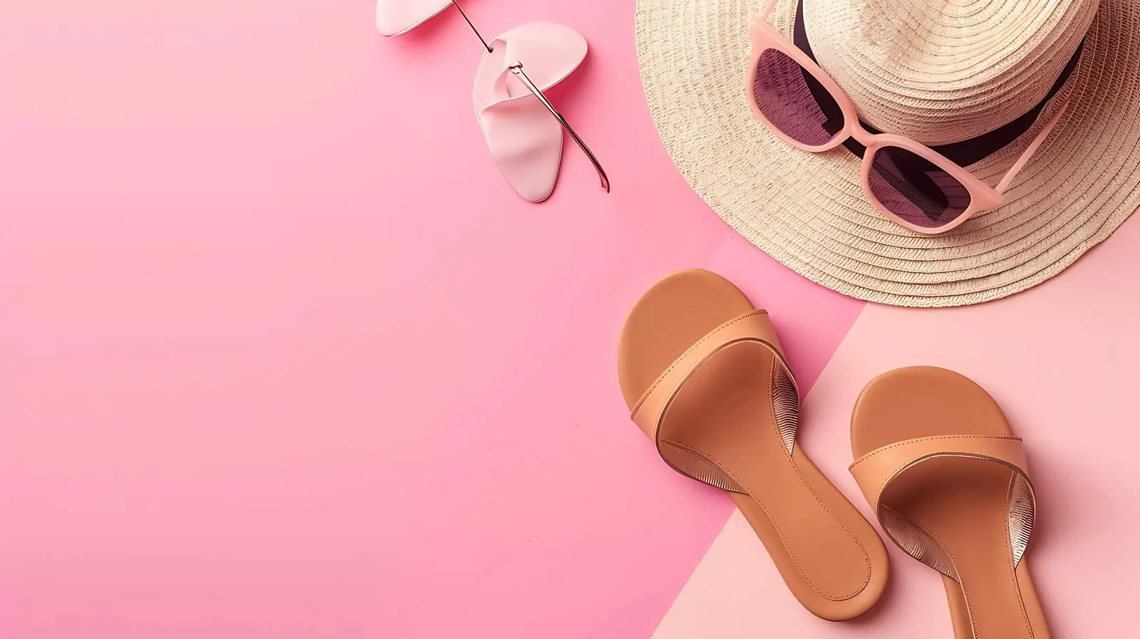 Summer Fashion Composition with Straw Hat – free free image from Dotvec