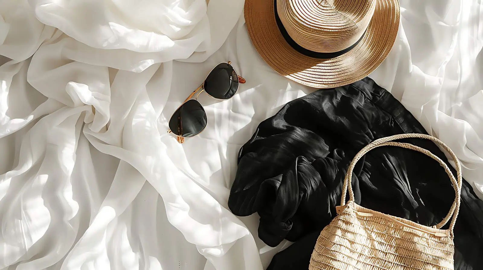 Feminine Summer Fashion with Straw Hat – free free image from Dotvec