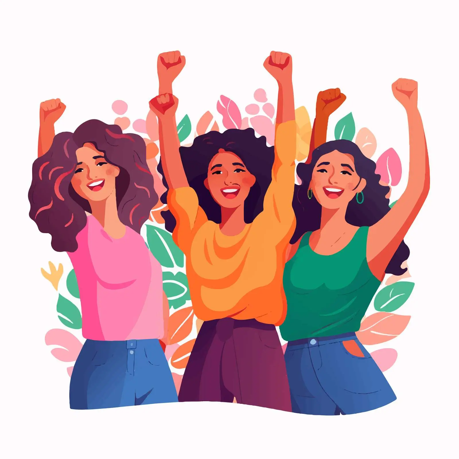Empowered Young Girls Embracing Feminism — free download from Dotvec
