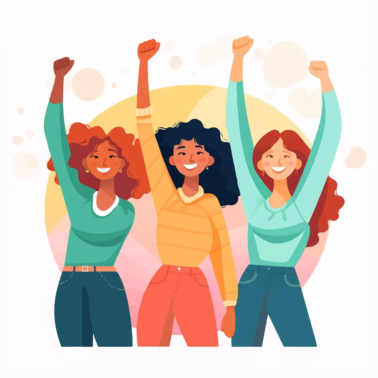 Modern Girls Celebrating Feminism and Empowerment — free download from Dotvec