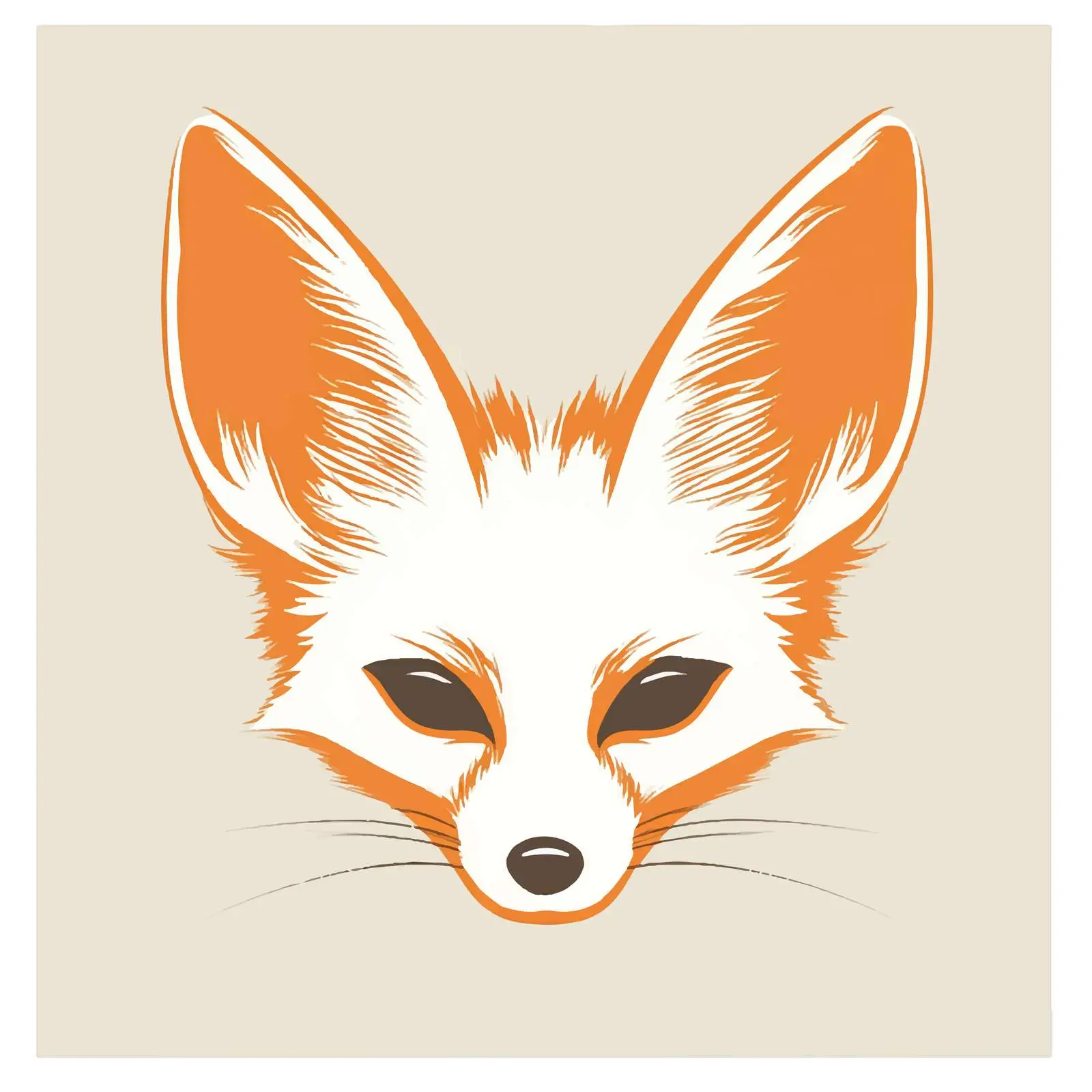 Fennec Fox Icon Flat Vector Illustration — free download from Dotvec