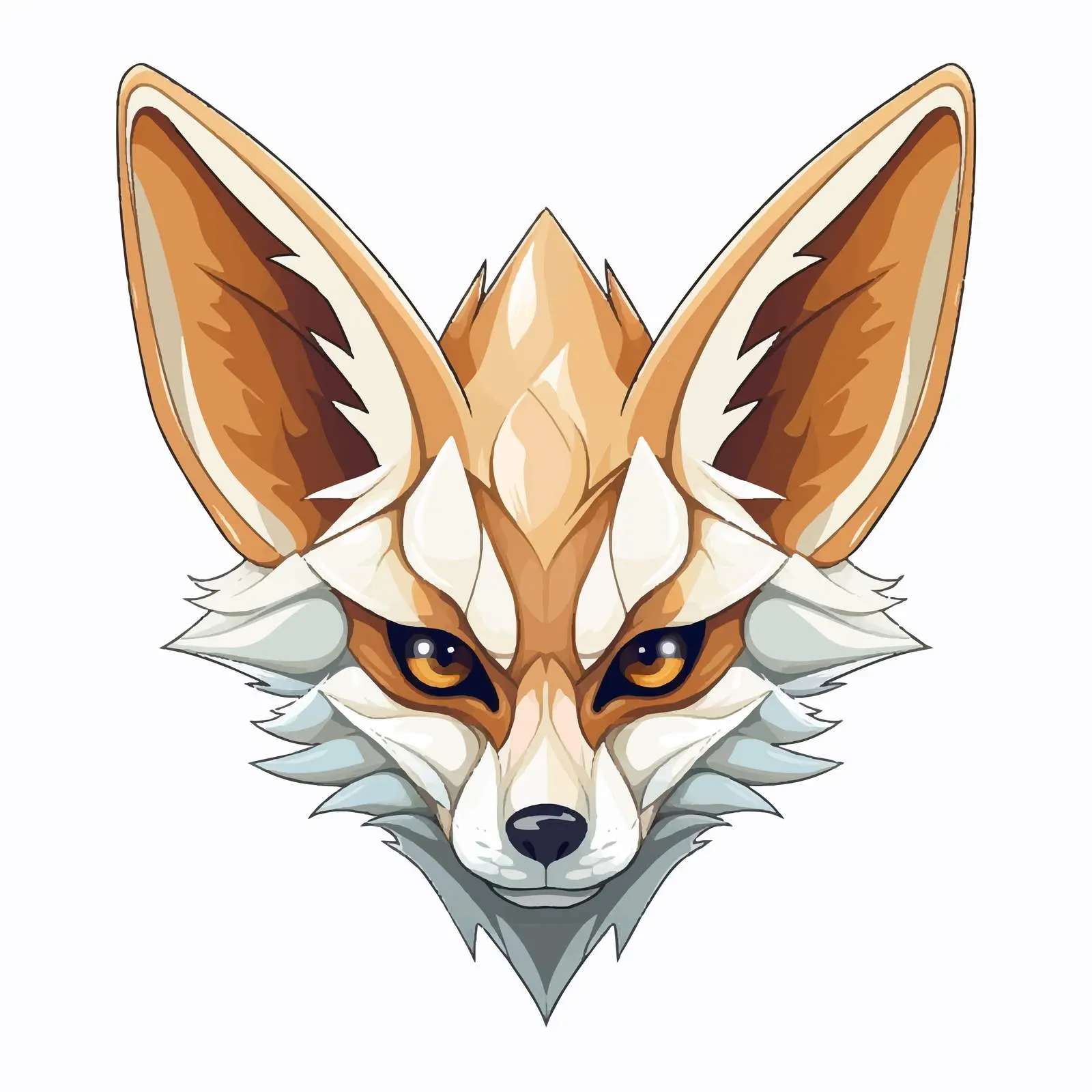 Fennec Fox Line Vector Illustration — free download from Dotvec