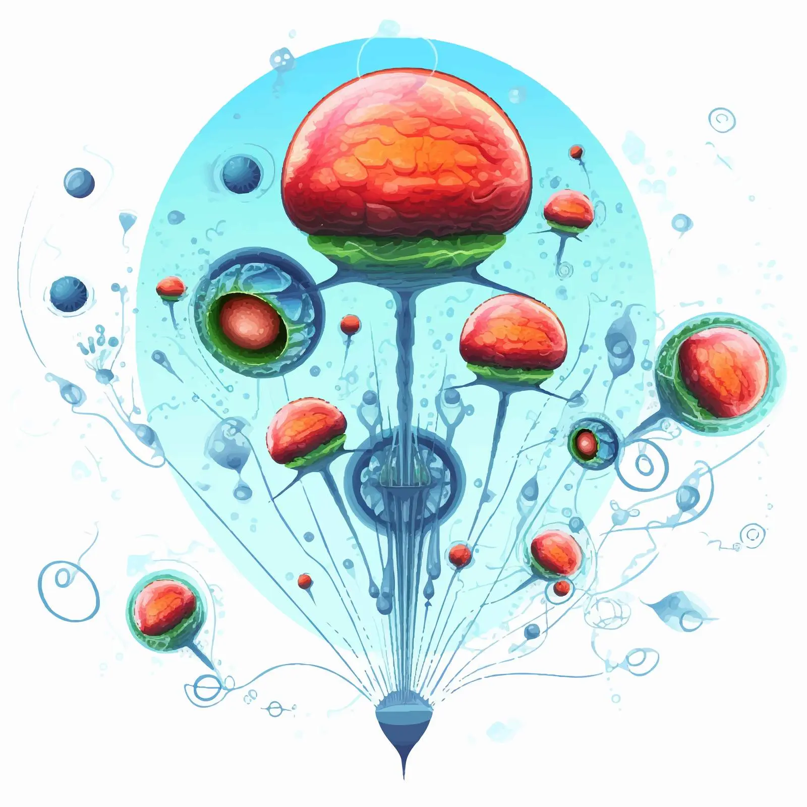 Fertilization Process in Human Body Illustration – free gestation image from Dotvec