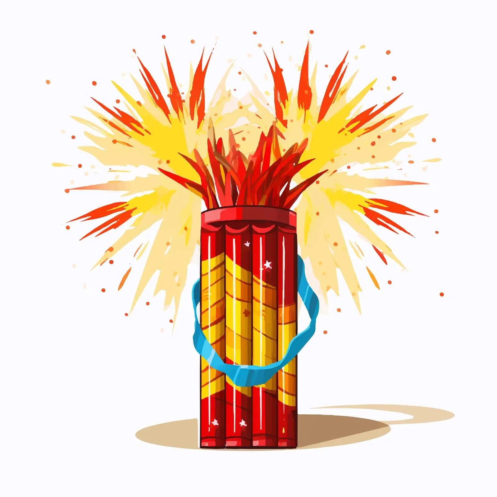Colorful Firecracker Festival with National Flag Theme — free download from Dotvec