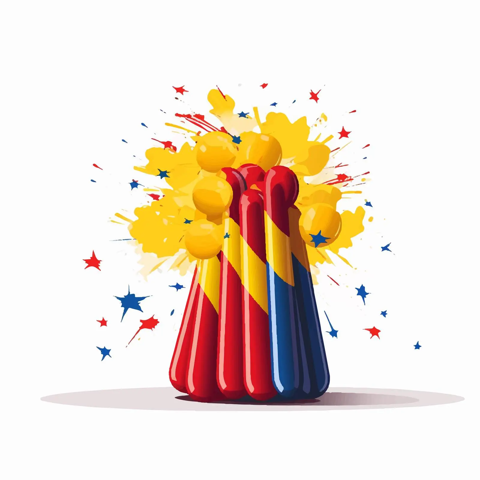 Festival Firecracker in National Flag Colors — free download from Dotvec