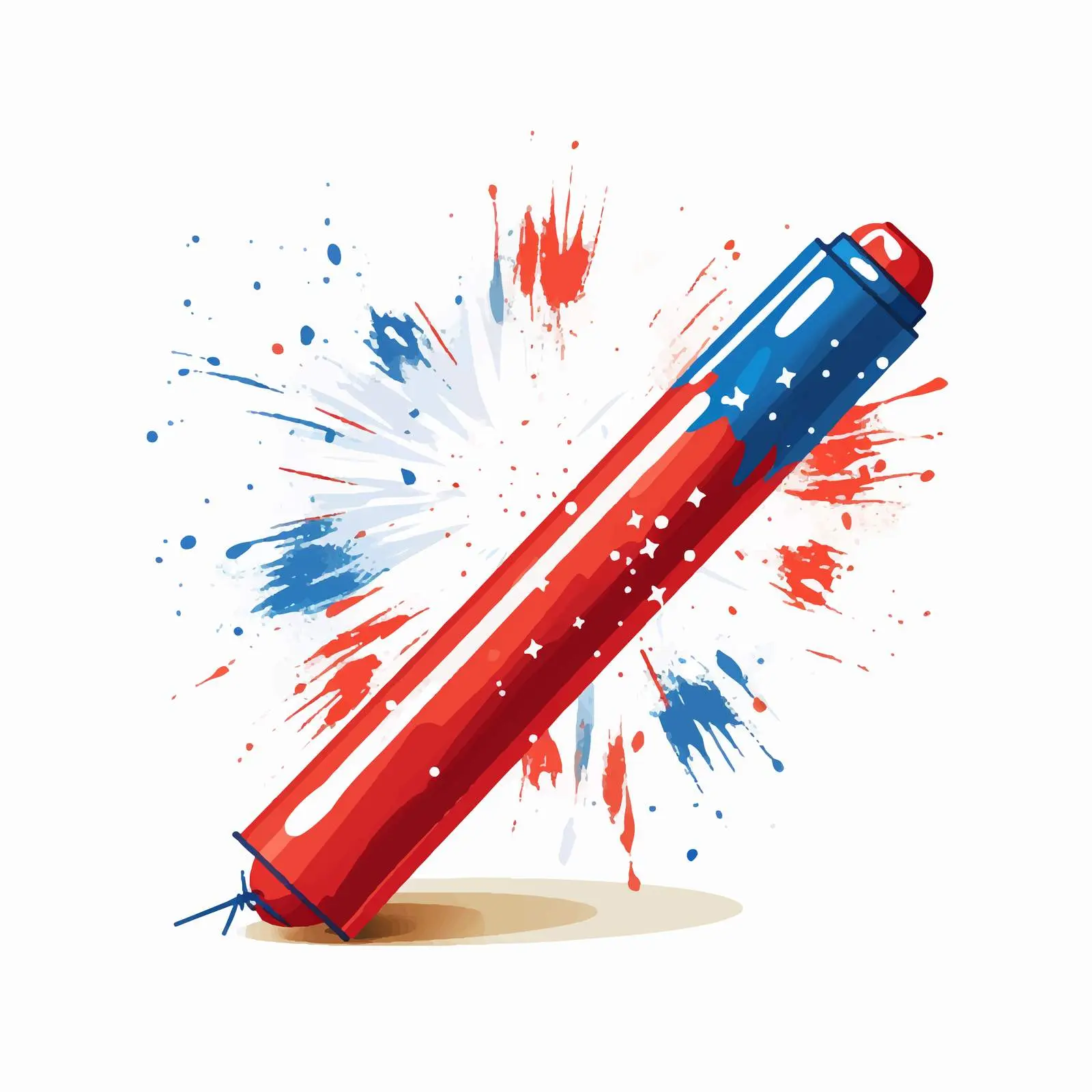 Festive Firecracker with National Flag Colors – free love for country image from Dotvec
