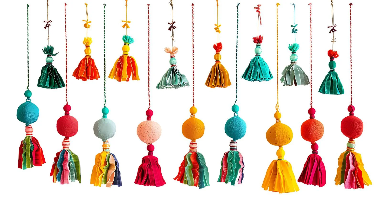 Festival Hanging Decorations on White Background — free download from Dotvec