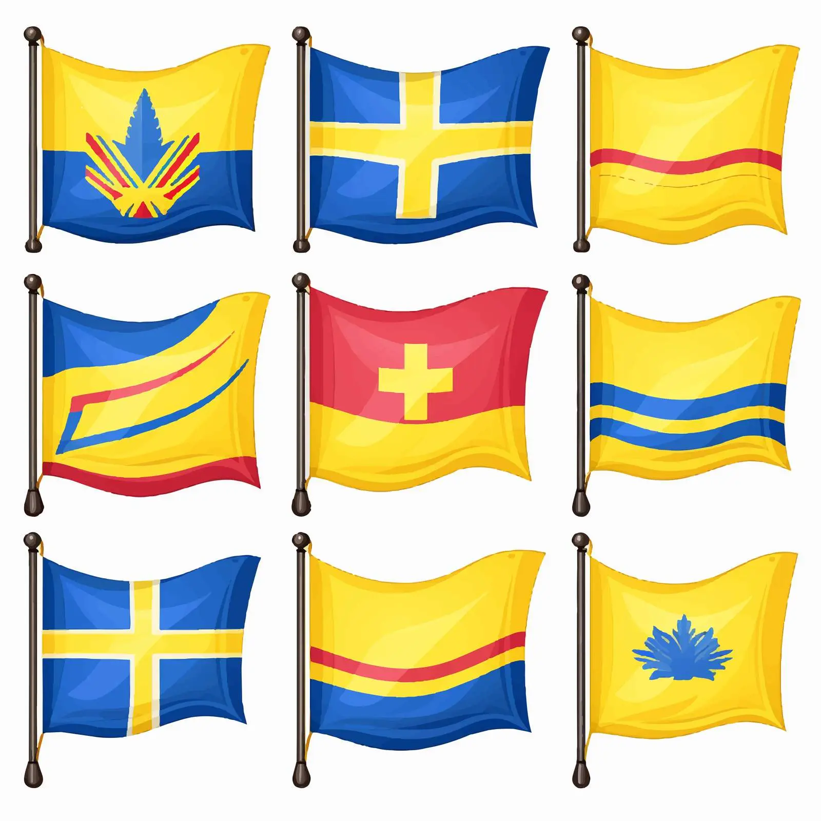 Festival Clip Art in National Flag Colors — free download from Dotvec