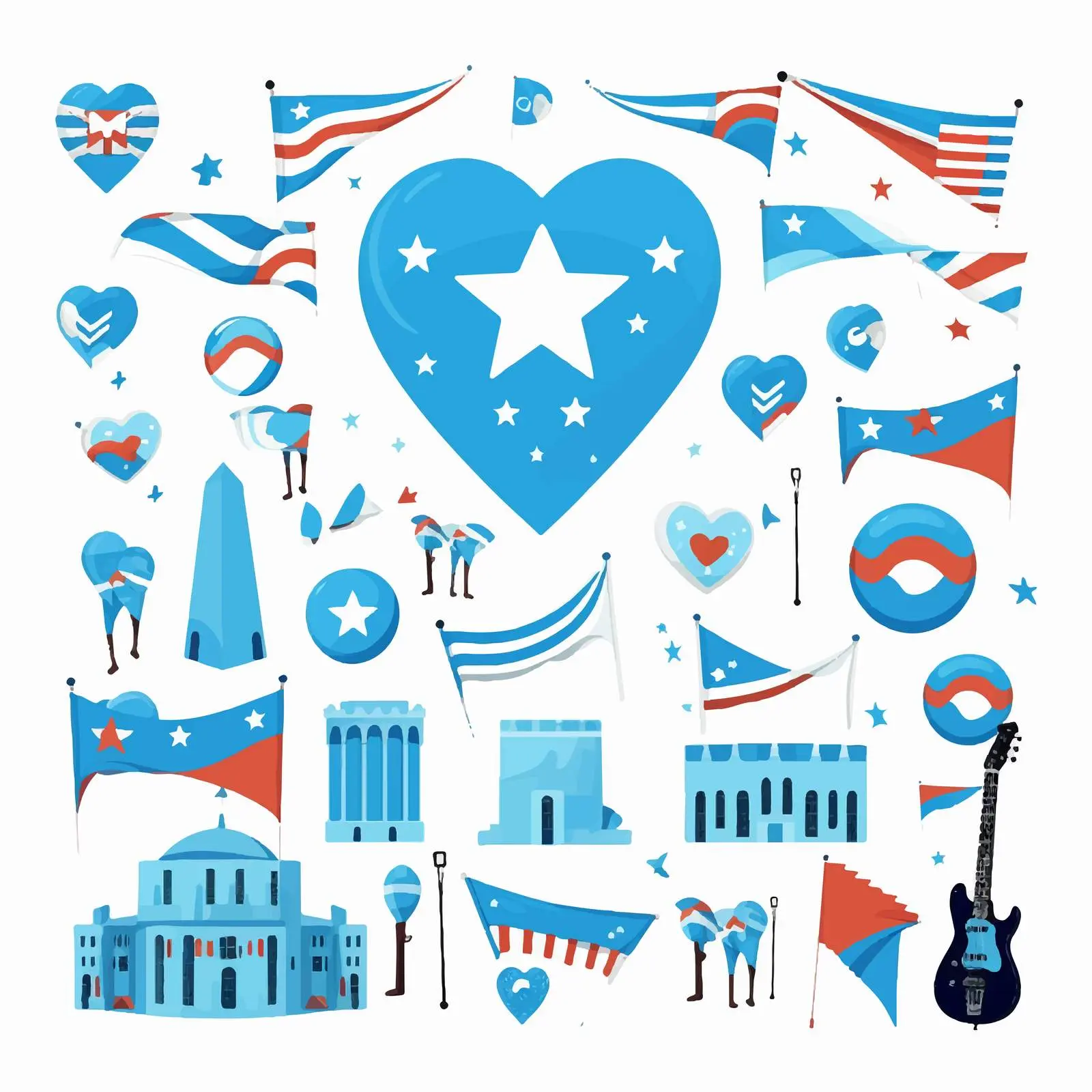 Festival Celebration in National Flag Colors — free download from Dotvec