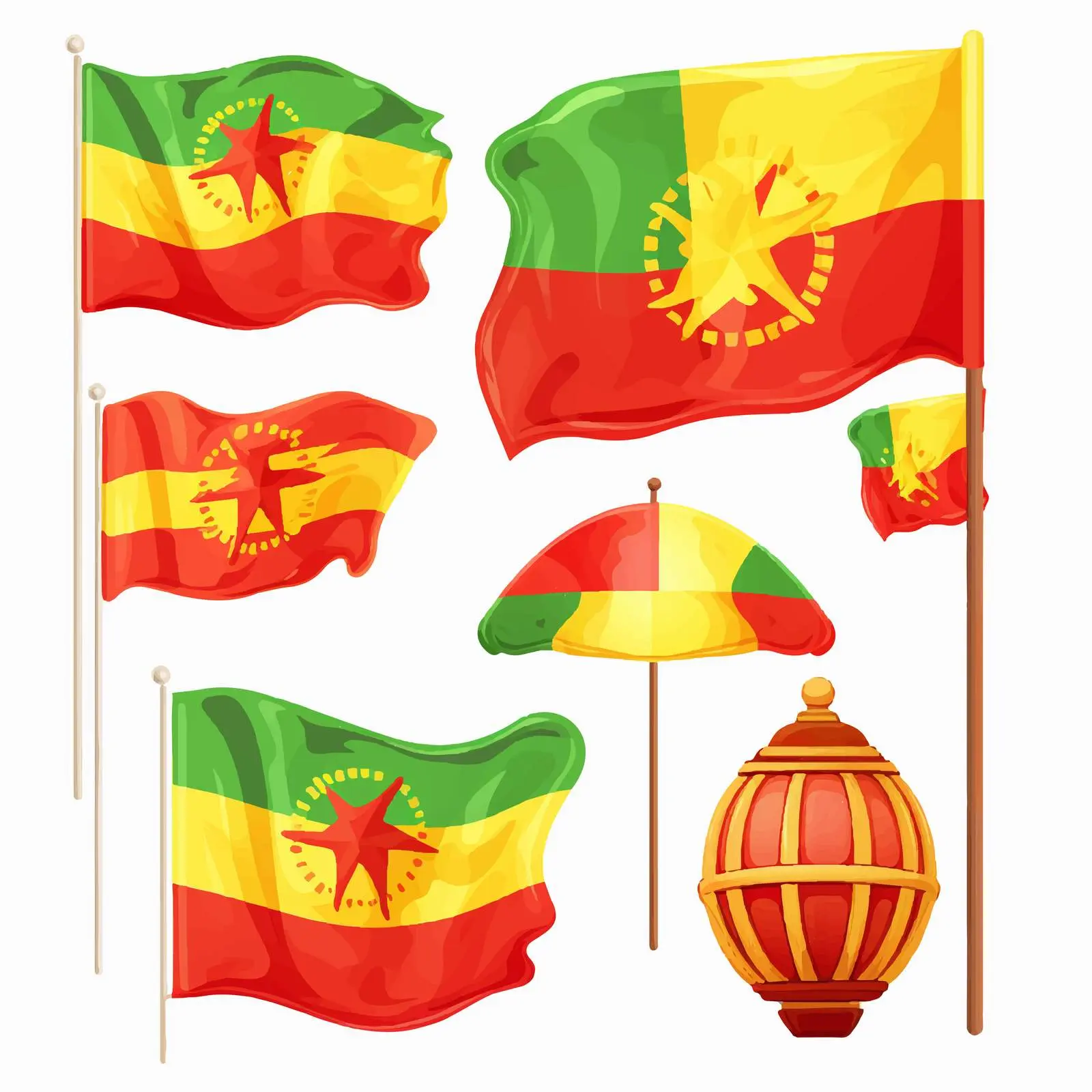 Festive Design in National Flag Colors — free download from Dotvec