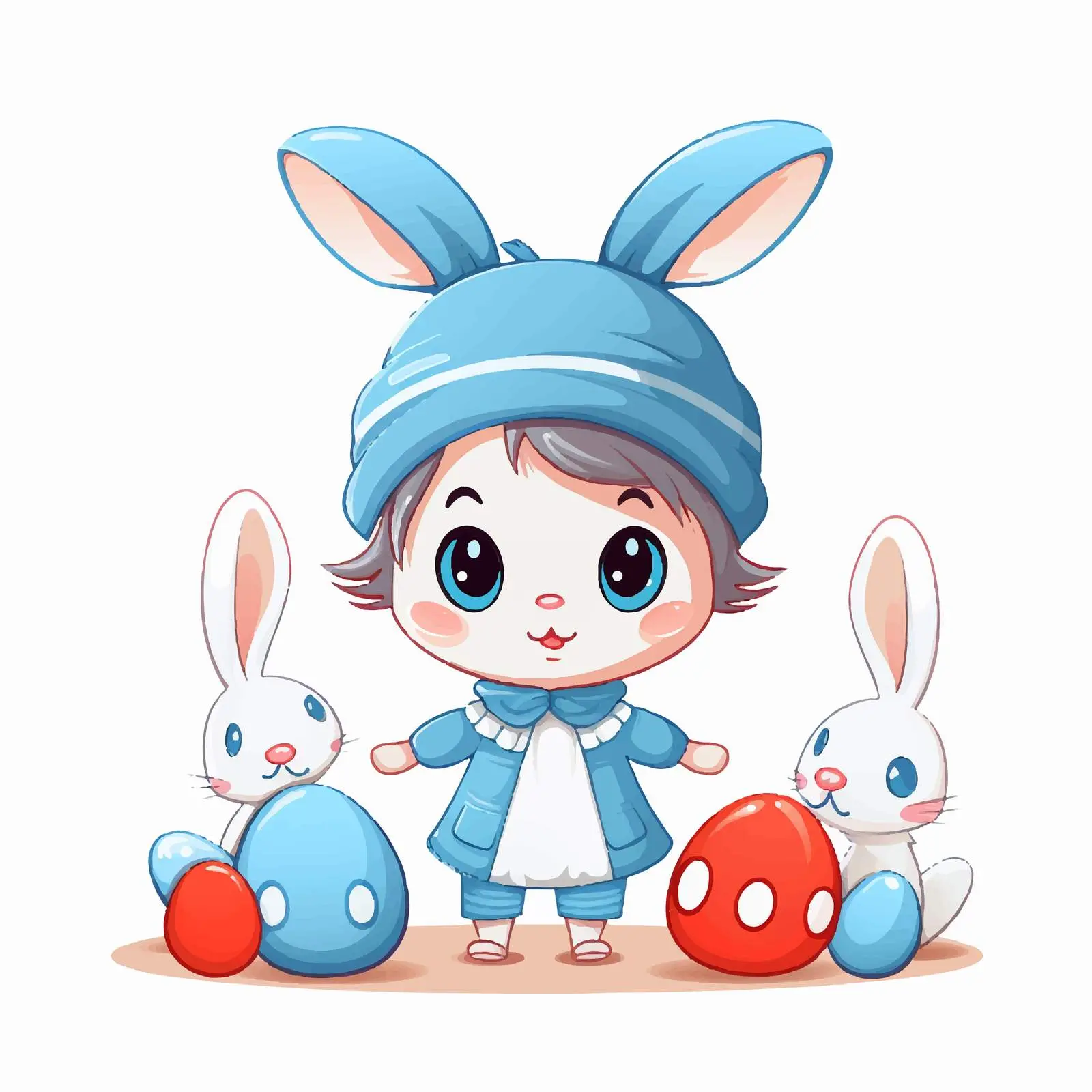 Happy Easter Greeting Card Template Vector — free download from Dotvec