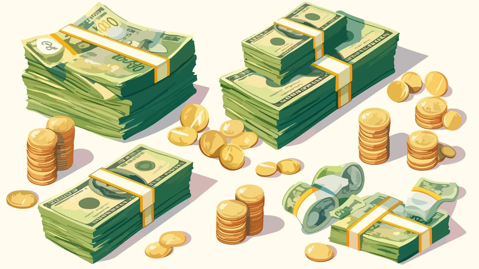 Stack of Russian Rouble Banknotes Bundle — free download from Dotvec