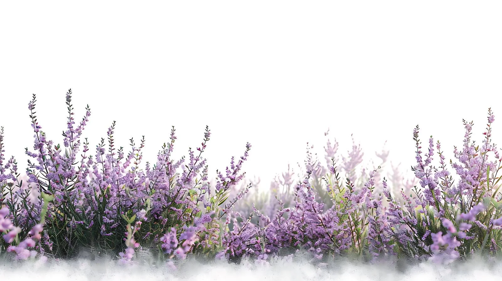 Heather Flowers Blanketed in Morning Mist — free download from Dotvec