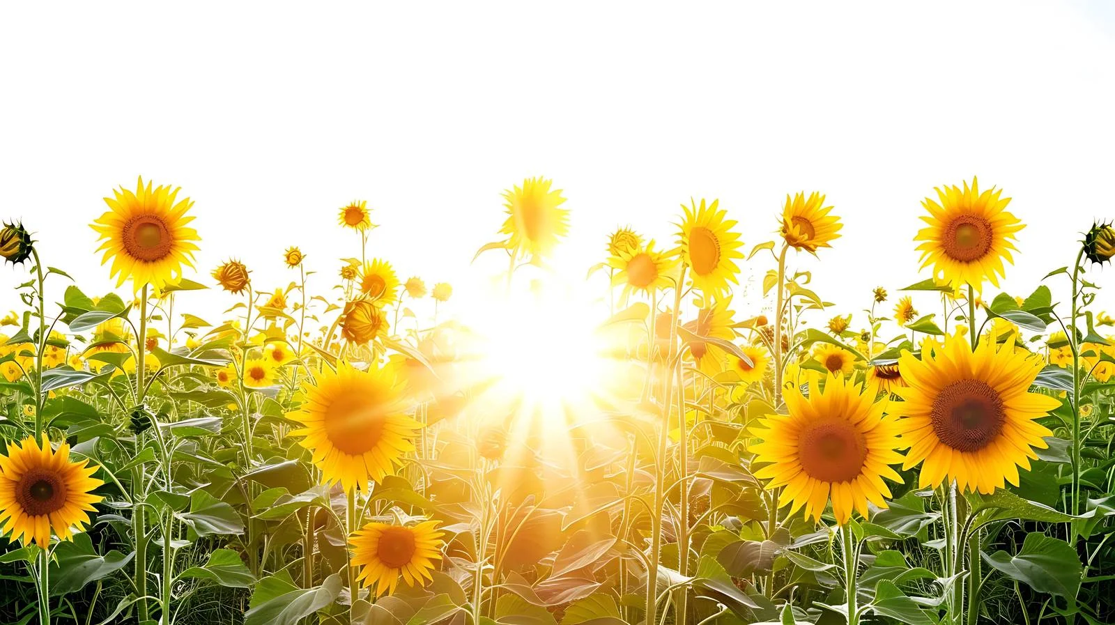 Sunny Sunflower Field Beauty — free download from Dotvec