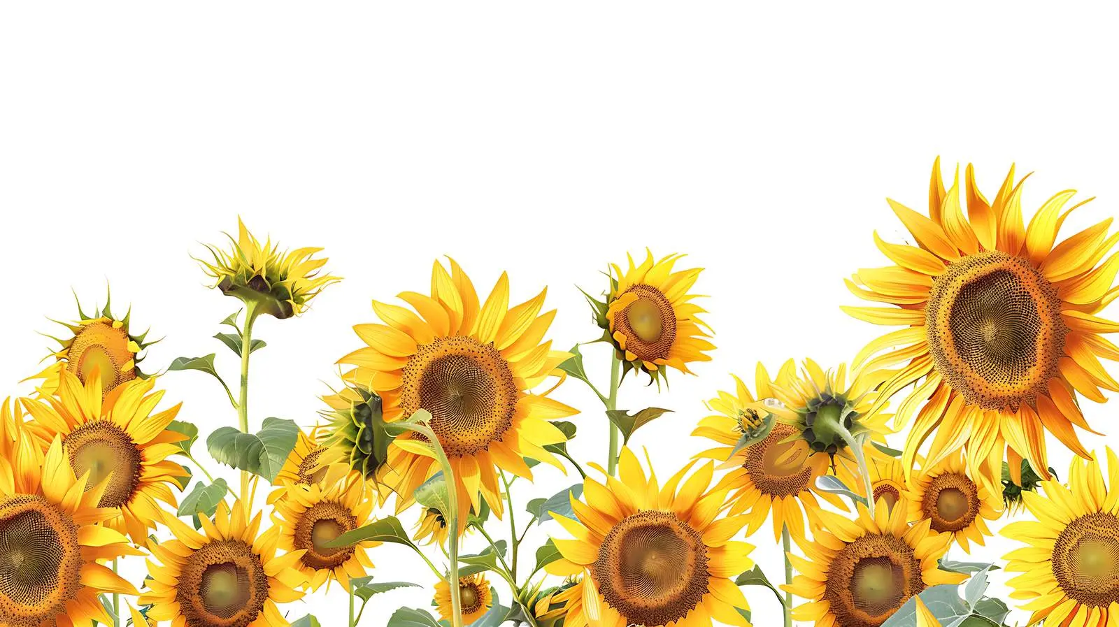 Vibrant Field of Sunflowers Aesthetic Background – free field of flowers image from Dotvec