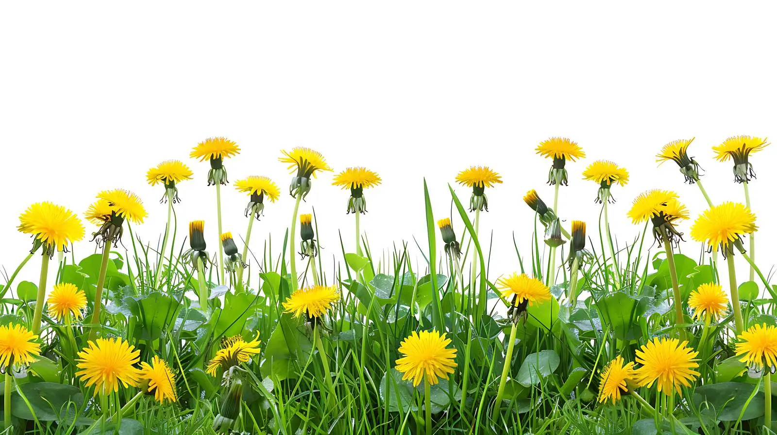Vibrant Field of Yellow Dandelion Flowers – free meadow image from Dotvec