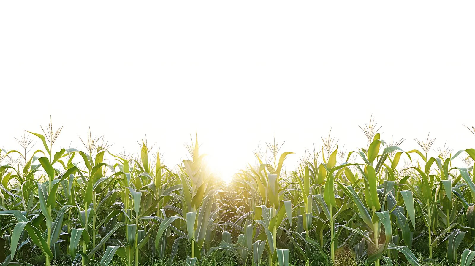 Serene Sunrise Over Young Corn Field — free download from Dotvec
