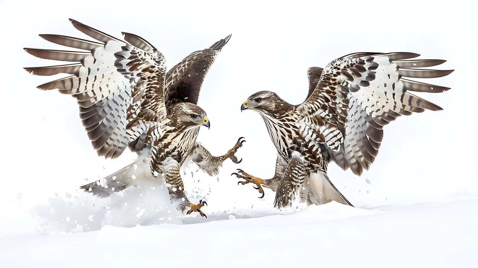 Winter Struggle Among Common Buzzards in Bute — free download from Dotvec